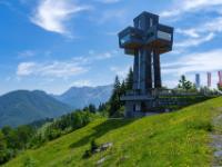 Riesiges Jakobskreuz und Leoganger Steinberge dahinter